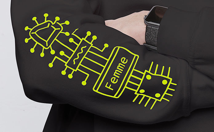 Sweater met Tweakers username groen - afbeelding 3